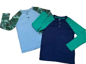 GEPUNKTETER ZEBRA Pullover Langarmshirt's (2) Jungen 6-7 100% Baumwolle  - Bild 1 von 4