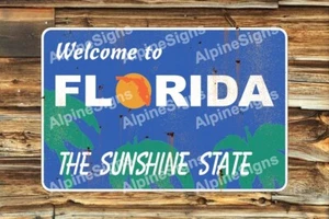 Welcome to Florida Byway Route sign - distressed, weathered looking - Picture 1 of 1
