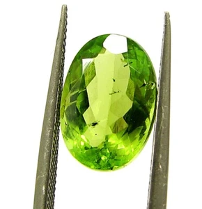 3.35 Ct Natural Green Peridot Loose Gemstone Stone Oval Cut Stone - 1197 - Picture 1 of 2