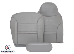 Ford Excursion Limited 2000 - lado del conductor completo cubiertas de asiento de cuero gris - Imagen 1 de 12
