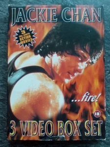 RARE Jackie Chan ...fire! VHS Box Set - Island Fire City Hunter Master Fingers - Picture 1 of 2