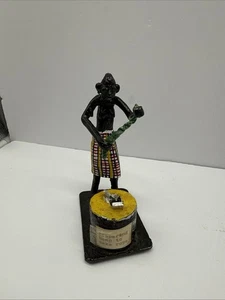 Brass Antique Akan Ashanti African Tribal Figurine Boat 11 Figures, 1 Boat - Picture 1 of 15