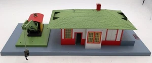 American Flyer 612 Vintage S Gauge Mystic Tin Freight/Passenger Station w/Crane - Picture 1 of 5