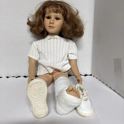 My Twinn Doll 23” Posable Golden Brown Hair Brown Eyes. Cast Shoes Shirt 1999 - Image 1 of 4