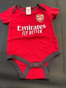 12-18 Mos Baby Bodysuit Emirates Football Soccer Arsenal FC - Picture 1 of 4