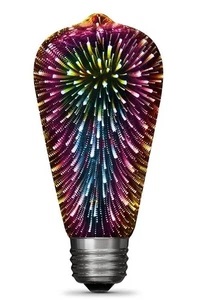 Feit Electric Infinity 3D Fireworks LED (ST19 Prism) Light Bulb - Picture 1 of 7