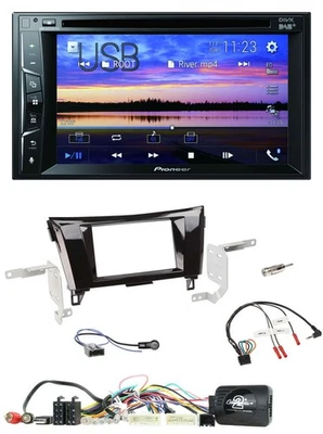 Pioneer Bluetooth 2DIN USB DVD DAB Lenkrad Autoradio für Nissan X-Trail Qashqai - Bild 1 von 4