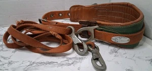 Cinturón de seguridad vintage año 4-75 Klein - Buhrke 5480 M Lineman escalada cuero  - Imagen 1 de 15