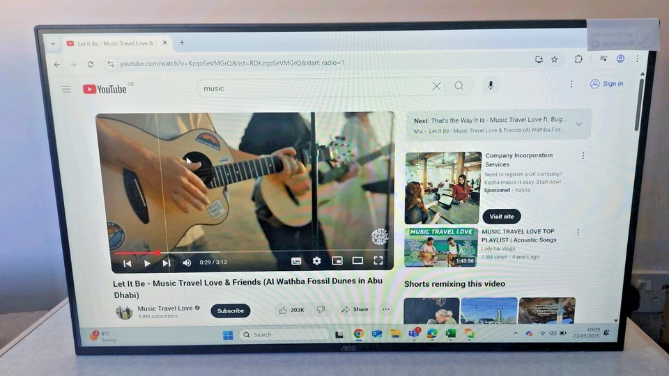 AOC 27B3HA2 27-inch 100Hz FHD Gaming Monitor (SMALL 2X PIXEL LINE PLEASE READ) - Image 1 of 4