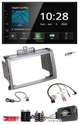Kenwood Bluetooth Lenkrad DAB USB 2DIN Autoradio für Hyundai i20 2009-2012 silbe - Bild 1 von 4