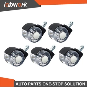 Labwork 5 Pack  2Inch Heavy Duty Office Chair Caster Rubber 360°  Swivel Wheels - Picture 1 of 15