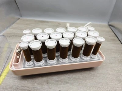 Rizadores de pelo de terciopelo con rodillos calientes flocados Remington modelo KF-20-1 vintage 20 clips Foto 1 de 4