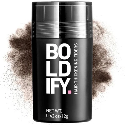 ✨ BOLDIFY Hair Fibers 12g – Dark Brown | Hair Thickening Powder | New - Image 1 of 4