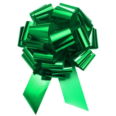 18-дюймовый очень гигантский большой рождественский металлический бант темно-зеленый - Изображение 1 из 4