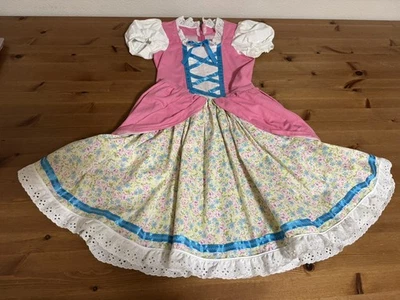 Vestido vintage hecho a mano con 12 puntos florales aprox para niñas  Foto 1 de 4