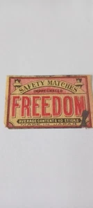 Lotto 4 etichette fiammiferi Freedom Ac 60 Japan - Foto 1 di 1