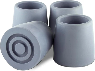 Cane Tips - Replacement Pack of 4, Non-Skid Rubber Tips for Walking Canes, Desig - Image 1 of 4