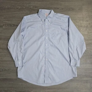 Brooks Brothers Camicia con bottoni Uomo 17,5-34 Azzurro Madison Supima Elasticizzata  - Foto 1 di 13