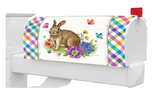 Bunny Plaid Mailbox Cover - Picture 1 of 1