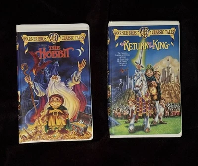 VTG. - “The Hobbit” & “Return of the King” - VHS Set - Animated - 1977 & 1980 - Image 1 of 2
