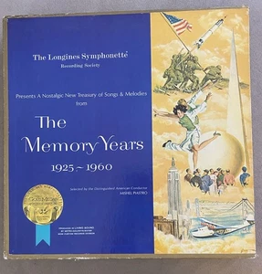The Memory Years 1925-1960 6 LP Box Set Longines Symphony Hold Medal Present VG+ - Picture 1 of 7