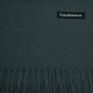 Womens Winter 100% Cashmere Oversize Wool Thick Blanket Shawl Wrap Solid Scarf - Picture 1 of 20