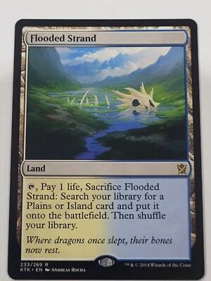 Mint Flooded Strand, Khans of Tarkir (KTK), non-foil Magic The Gathering MTG - Image 1 of 4
