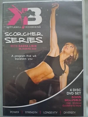 Kettlebell Kickboxing: Scorcher Series with Dasha Libin DVD Set - 4 Disc Set - Image 1 of 3