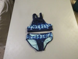 Blue 2 Pcs Justice Bikini Swimsuit Size 6 - Picture 1 of 11