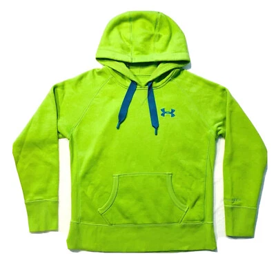 Under Armour Storm ColdGear Hoodie Sweatshirt Fleece Lined Cotton Loose Green M - Image 1 of 4