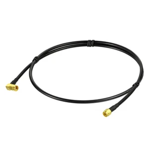 Wireless LAN(Wlan) Coax Cable SMA Male right angle to SMA plug Pigtail KSR195 1M - Picture 1 of 4