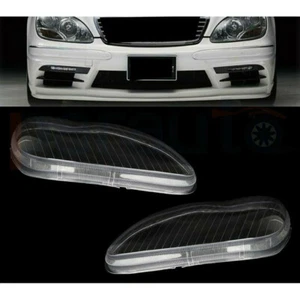 2 PIEZAS Cubierta transparente para lentes de faros para 98-2006 Benz W220 S600 S500 S350 izquierda + derecha - Imagen 1 de 7