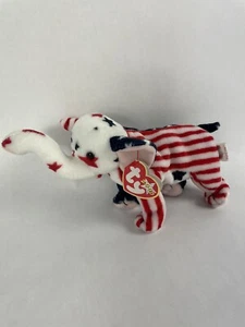 Righty 2000 Elephant Ty Beanie Baby - WITH ERRORS - Mint Condition - Picture 1 of 10