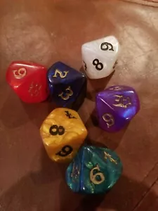Munchkin D10 jumbo oversize LARGE dice set of 6 RARE - Picture 1 of 1