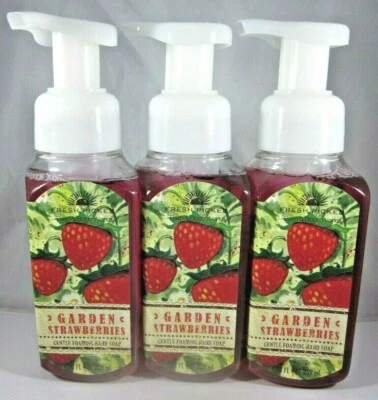 3 soaps Bath & Body Works Gentle Foaming Hand Soap  Garden Strawberries - Image 1 of 4