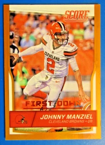 2016 Score Gold First Down #75 Johnny Manziel SP #/10 Texas A&M Browns - Picture 1 of 2