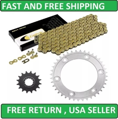 Drive Chain & Sprockets Kit for Honda RVT1000R Rc51 2000 2001 2002 2003-2006 - Image 1 of 4