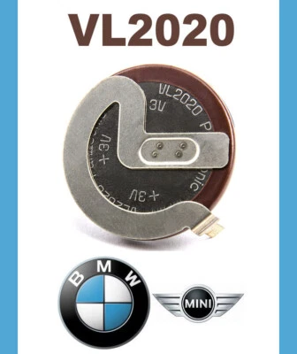 BATTERIE PANASONIC VL2020 VL 2020 ACCU COIN LITHIUM BATTERY POUR CLE MINI BMW 3V