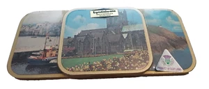 Lyndalware Vintage Drink Coasters Cork Backed Photographic Auchterarder Scotland - Picture 1 of 9