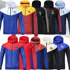 Football club Adult coat Raincoat windbreaker football training coat warm hoodie