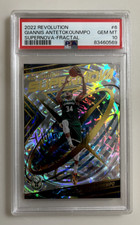2022-23 Panini Revolution #6 Giannis Antetokounmpo Supernova Fractal PSA 10 GEM