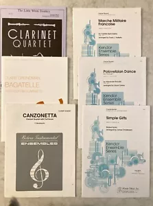 CLARINET QUARTETS (6) - American, French, German & Russian Composers - Picture 1 of 1