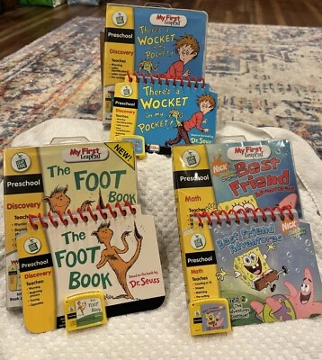 My first Leaped, 3 Books And Cartridges.  Cases For All 3.  - Image 1 of 4