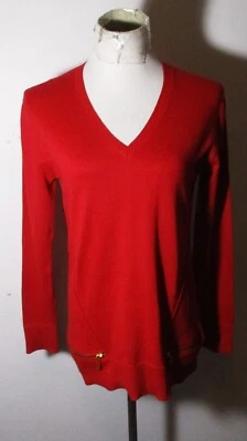 Angora MICHAEL KORS Red Long Sleeve Angora Blend Top Size S - Image 1 of 4