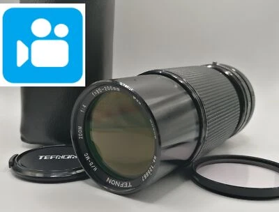 🎦VIDEO👀⭐Exc+5⭐ Tefnon H/D-MC Macro Zoom 80-200mm f/4 For Canon FD From JAPAN - Image 1 of 4
