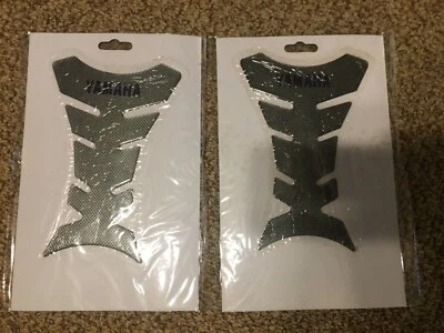 2x - Calcomanía/pegatina protectora de tanque de combustible/gas de gel 3D aspecto de carbono - se adapta a Yamaha Cycle Foto 1 de 3