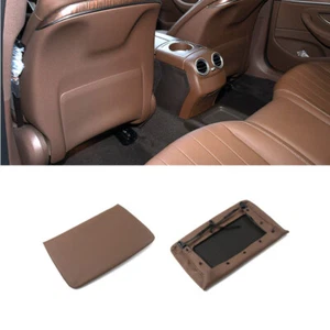 1pcs Brown Color PU Car Front Row Seat Back Panel Cover For Benz C E W205 W213 - Picture 1 of 3