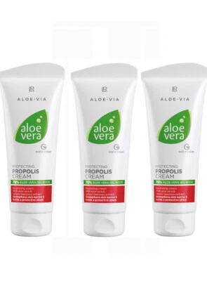 LR Aloe VIA Aloe Vera Schützende Propolis Creme 3x 100ml - Bild 1 von 2