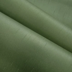 Olive green vertical silk natural thread fabric wallpaper modern wallcoverings - Picture 1 of 7