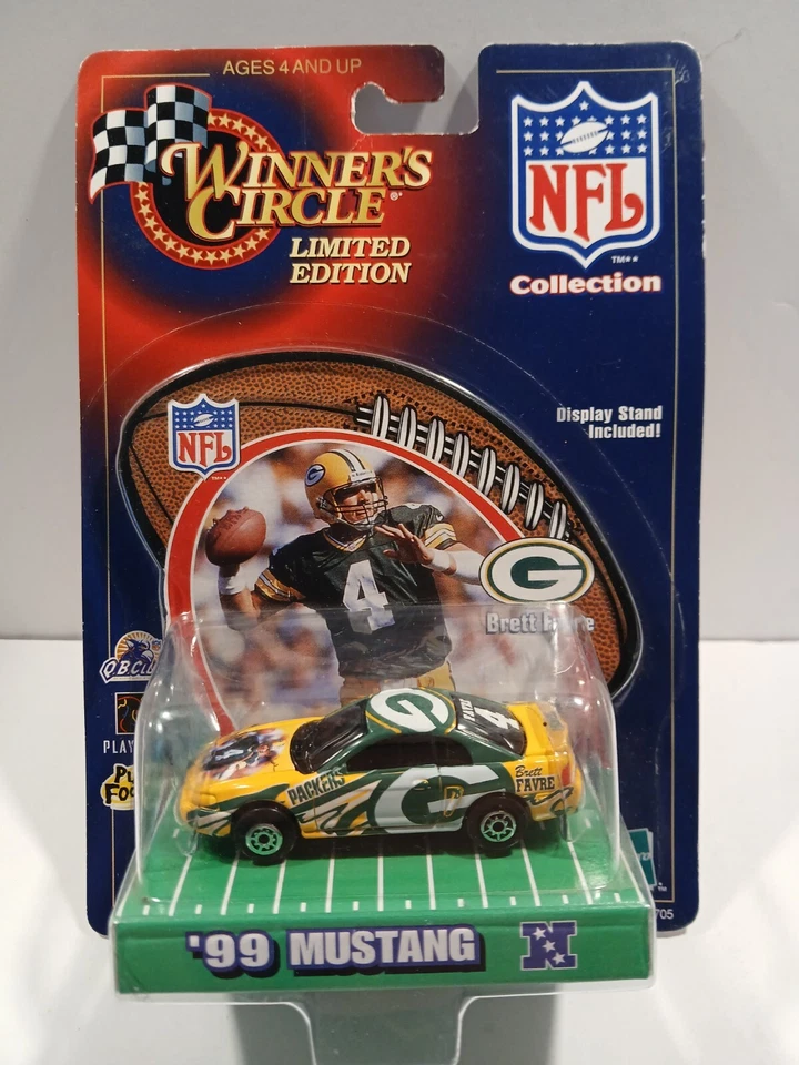 Ford Mustang NFL Green Bay Packers Brett Favre 1999 Winners Circle diecast 1:64 Foto 1 de 2